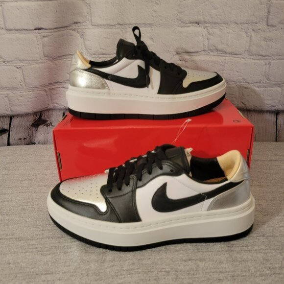 Womens Air Jordan 1 Elevate Low "Silver Toe" Shoes - Picture 3 of 9